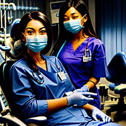 Smiling patient receiving dental care